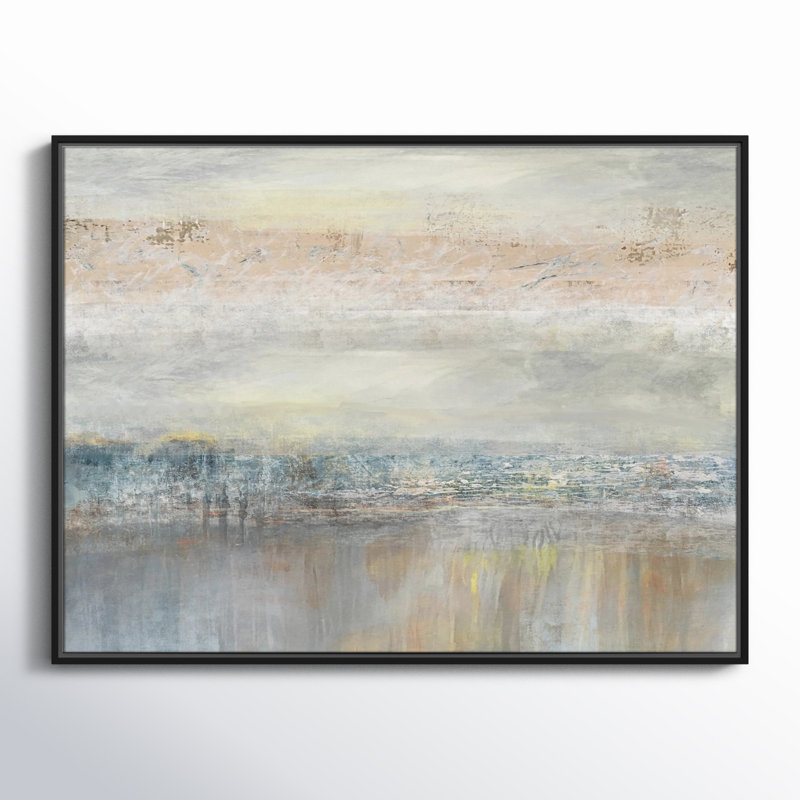 «Electra From A Distance» par Nan - reproduction d'art, H 19,5 po x l 25,5 po, Toile encadrée, Blanc