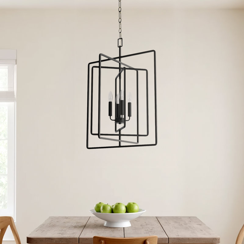 Aldren 4 - Light Dimmable Geometric Chandelier