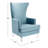 Bree 73.914Cm Wide Velvet Wingback Chair-1502923821