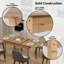 Extendable Dining Table With Large Tabletop, Kitchen Wood Desk With 4-8 Seats, Space Saving, Wood-861761887-859838910-1014661258