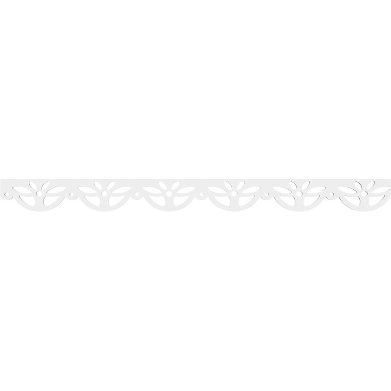 Garniture de sol en PVC de qualité architecturale H 4 po x P 5/8 po x L 48 po Weston, H 4 po x L 48 po x P 0,63 po