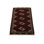 Tapis oriental rétro en laine rouge noué à la main 2 pi 10 po x 4 pi 1 po Tribal