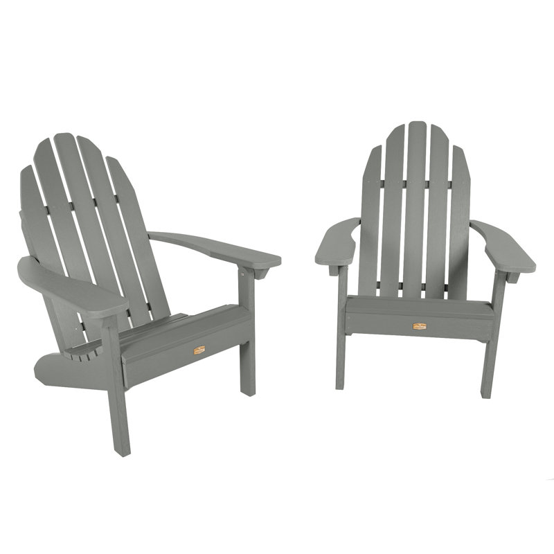 Chaise Adirondack résistante aux intempéries Hintz, Gris