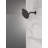 PivotPro Rain Showerhead, Single Setting 7 Inch Round Shower Head 1.75 GPM Matte Black-116423728