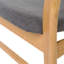 Ensemble de table de salle à manger 5 pièces avec une table à structure en bois massif et 4 chaises rembourrées en bois massif-1862966134