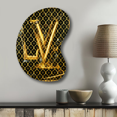 Luxury Brand Design I - Art mural asymétrique en métal, sculpture murale de forme irrégulière