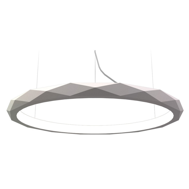 1 - Light LED Pendant, Imbuia, 2.34" H x 39" W x 39" D