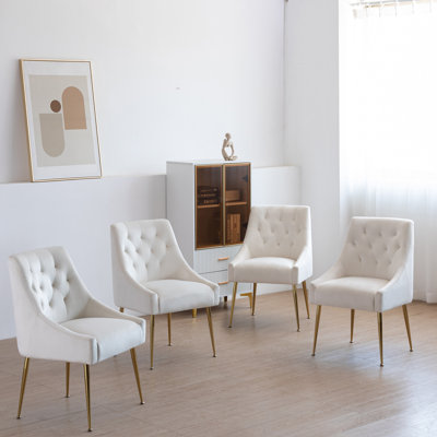 Chaise parsons en velours Springport