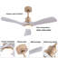 Lustre ventilateur de plafond moderne à DEL 42 po avec télécommande Jhamarion-2092615410