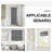 Magnetic Blackout Door Blinds, No Drill Roll Up French Door Curtain for Window, Thermal Insulated Light Blocking Shades for Sidelight Glass Window, 1 Panel-1739404991-1739404960