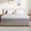Grand matelas en mousse viscoélastique gélifiée de 8 pouces (structure actualisée), sans fibre de verre, mousse de qualité supérieure, tissu respirant, matelas dans une boîte, transfert de mouvement inférieur
