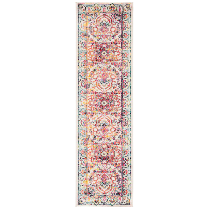 Tapis ivoire Felty, Tapis de couloir 2 pi 3 po x 8 pi