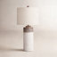 Knollwood 30.1'' H Concrete and Linen Table Lamp