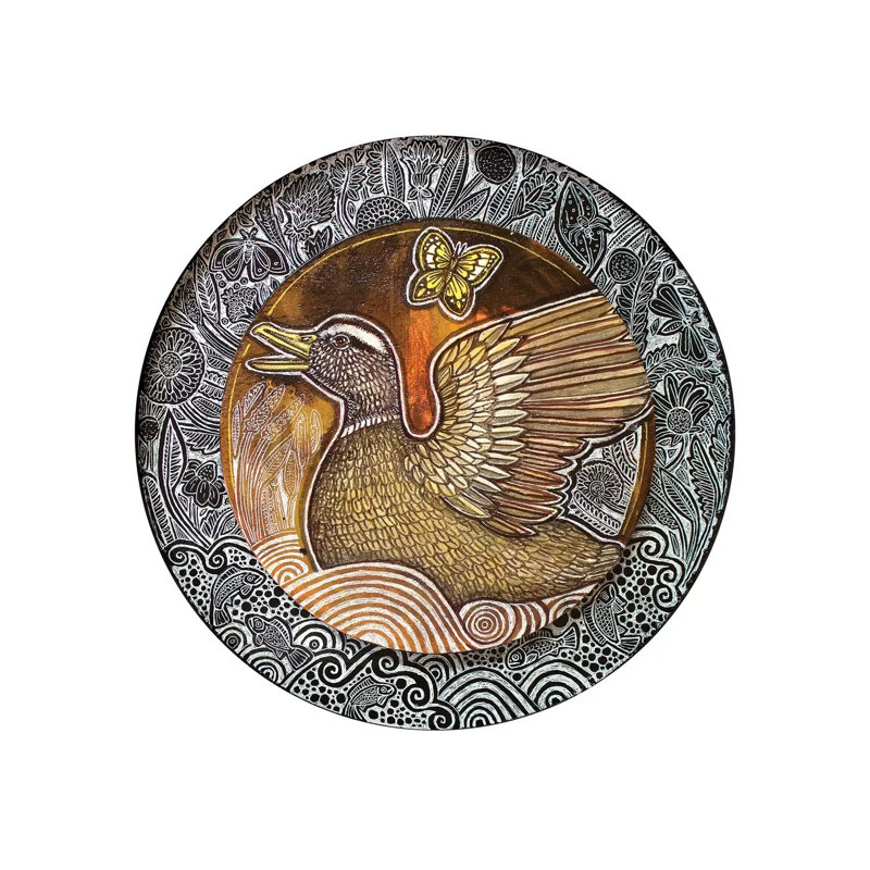 Duck Song by Lynnette Shelley - Wrapped Canvas Painting, 30.48 cm H x 30.48 cm W