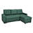 Convertible L-Shaped Sectional Bed, Bluenish , 3, , Comfortable For Small Living Areas And Homes Stylish Sleeper Bed , Upholstery-372674184