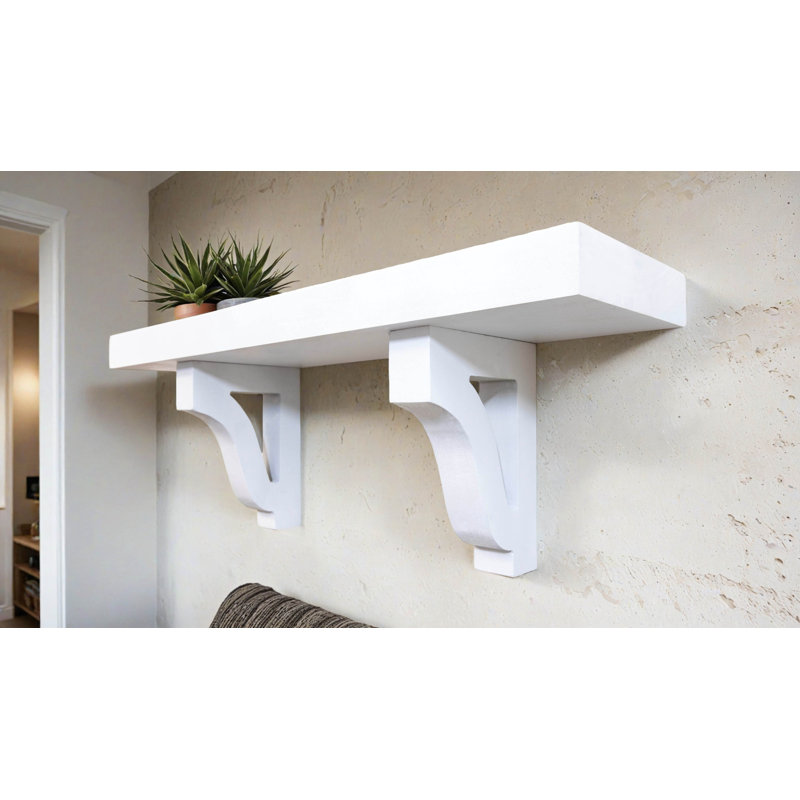 1" Shelves/W Corbels, 9" H x 32" W x 6" D