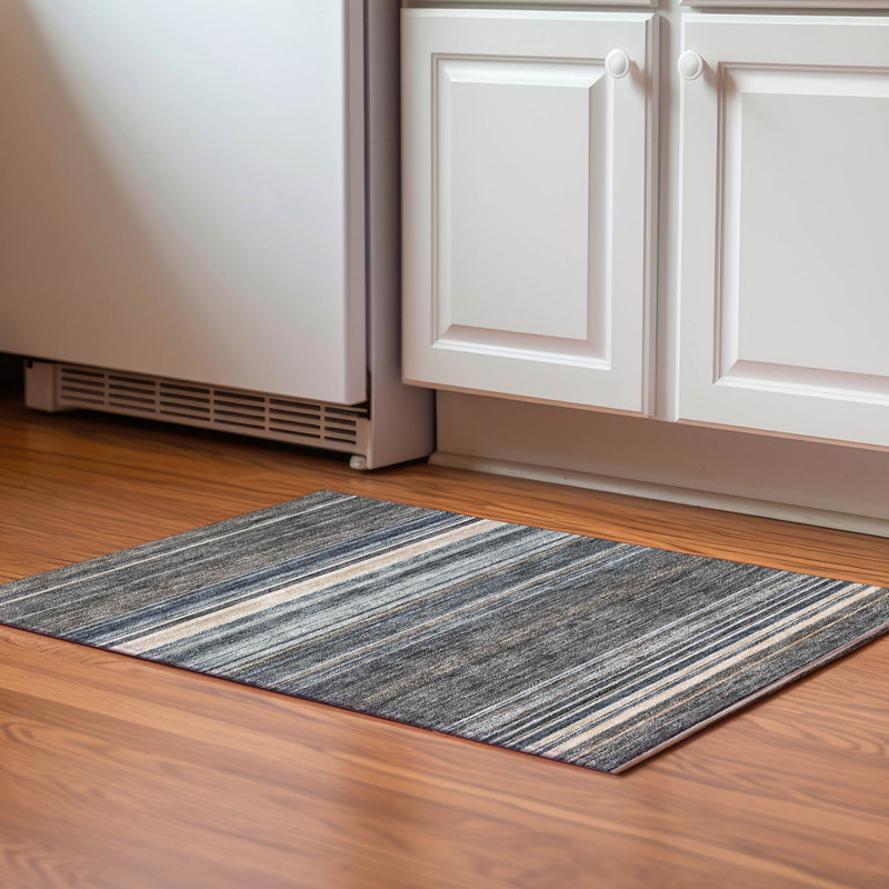 Premium Machine Washable Prisco Taupe Rug, Rectangle 1'8" x 2'6"