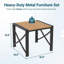 Table de bout d'extérieur carrée 18,9 po