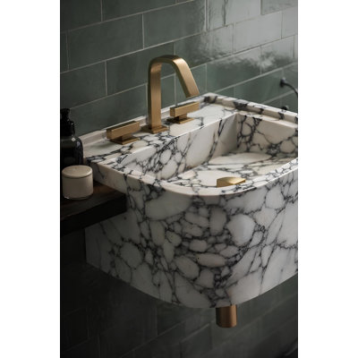 Lavabo de luxe en marbre Calacatta Viola