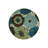Floral Patterned Woven Base Decorative Carpet In Blue And Green Tones-293653013