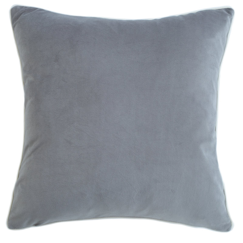 Ivanna Square Cushion Cover, Silver