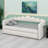Modern Daybed Featuring Ambient LED Lights and a Level-Surface Pull-Out Trundle-216096855