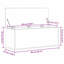 Boîte de rangement vidaXL avec rangement en chêne artisanal 35,43 po x 13,78 po x 13,78 po
