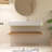 48" Plywood Wall-Mounted Bathroom Vanity Set With Acrylic Integrated Basin