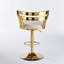 Chaise de bar moderne rembourrée avec pieds en fer doré pour salle à manger, salon, café (ensemble de 2)-1425782753