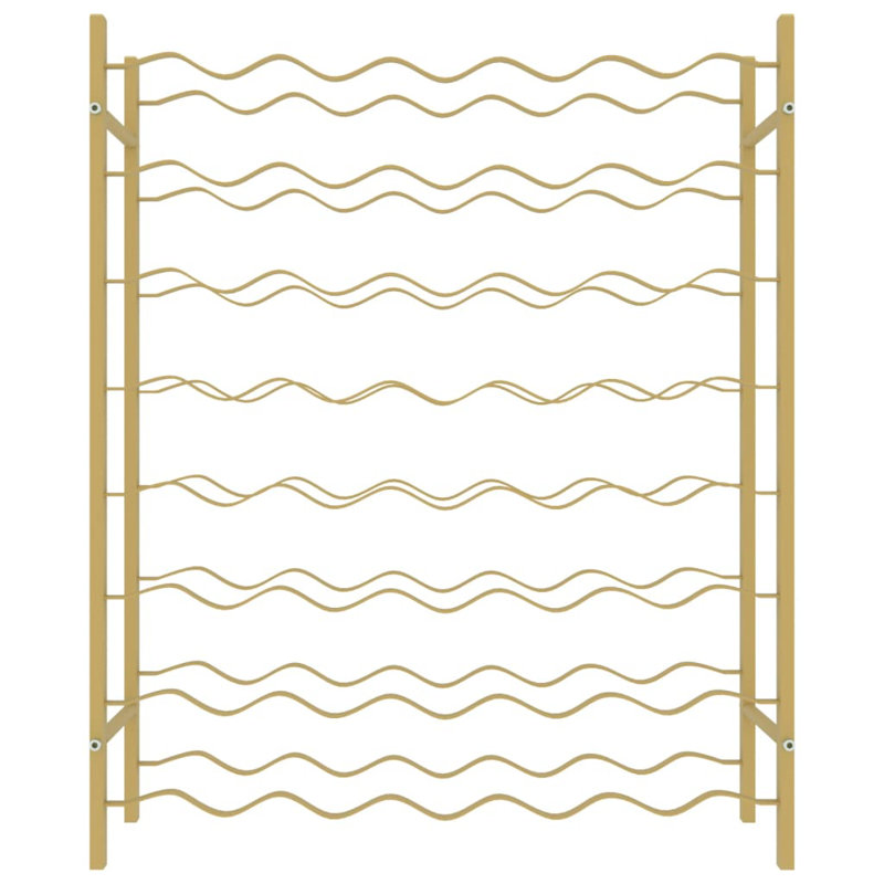 Jarrard Floor Wine Bottle Rack, Gold