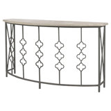 Quatrefoil 60'' Console Table