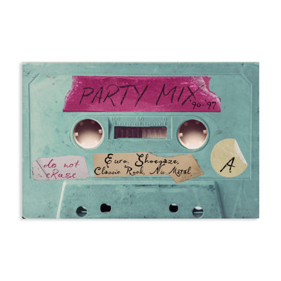 Retro Party Mix Cassette Canvas, design by Annabelle Hall