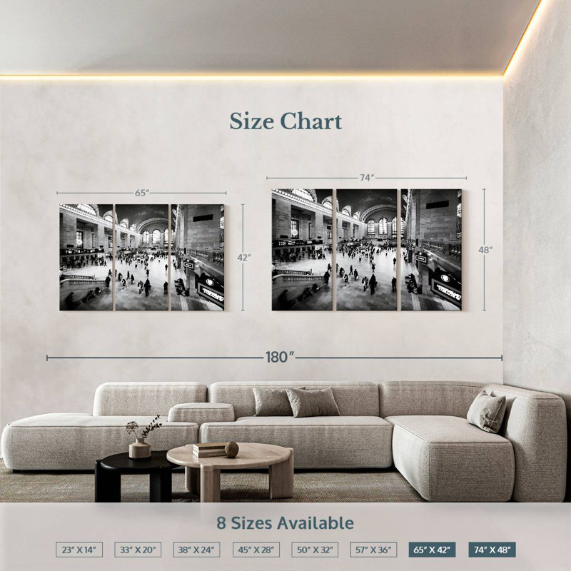 Tergel Grand Central Terminal, 42" H x 65" W
