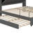 King Size Upholstery Platform Bed with Storage Headboard, 2 Drawers and Trundle,-1851273365