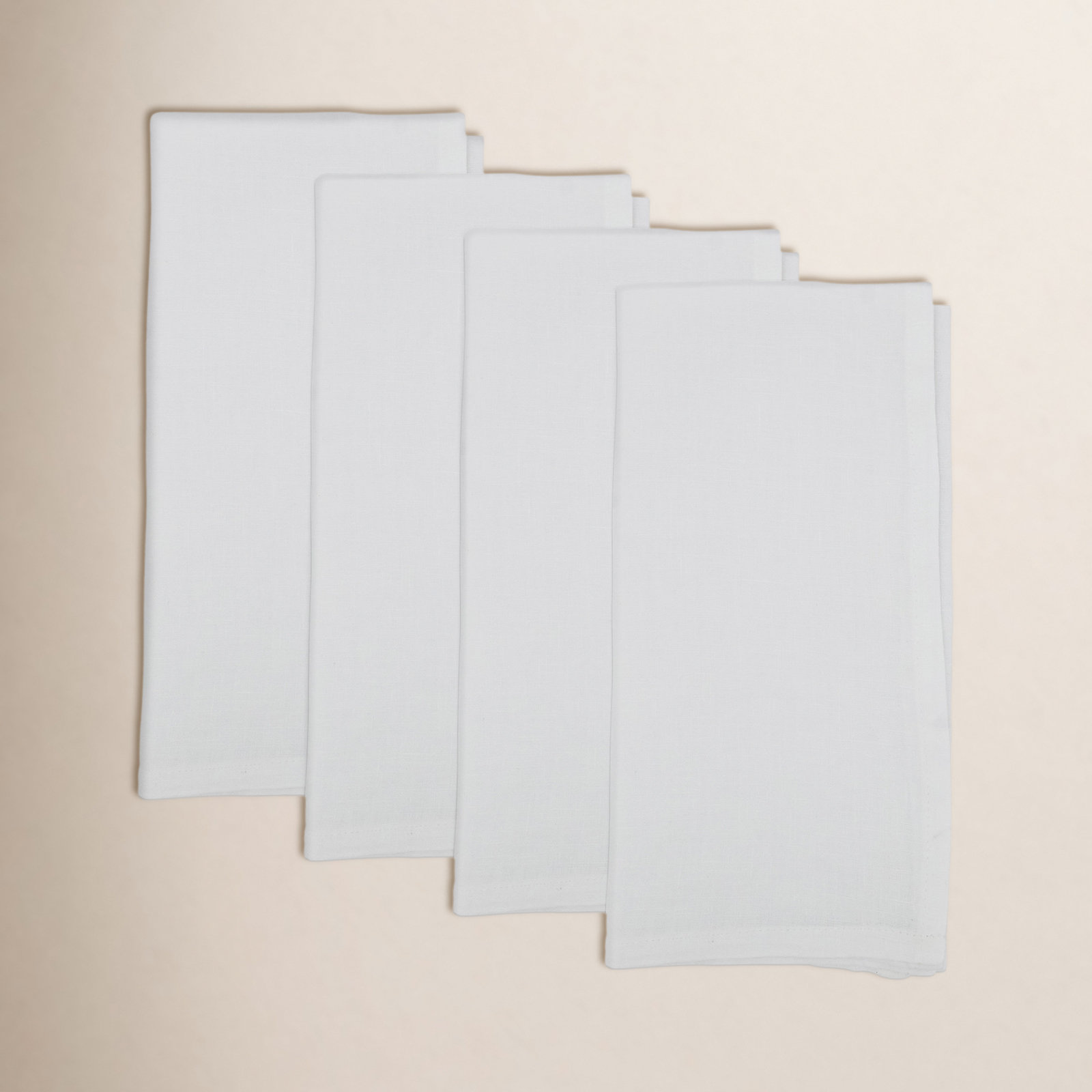 Caliban Linen Square Napkin, White