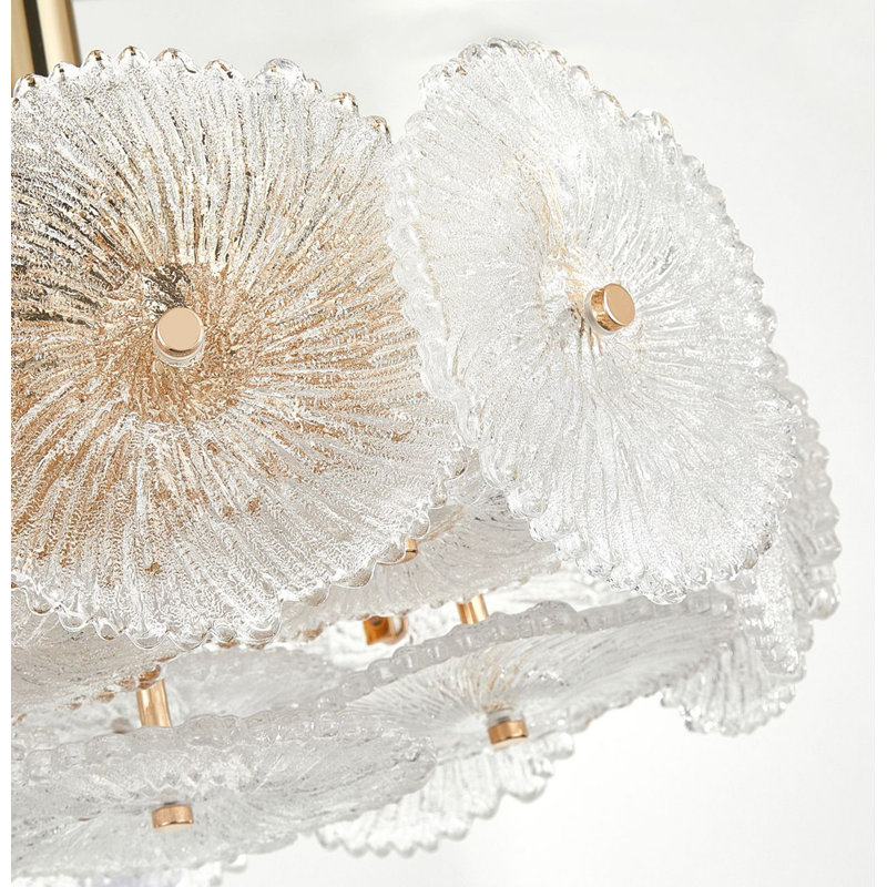 Bloom - 6-Light Semi-Flush Mount - Brass
