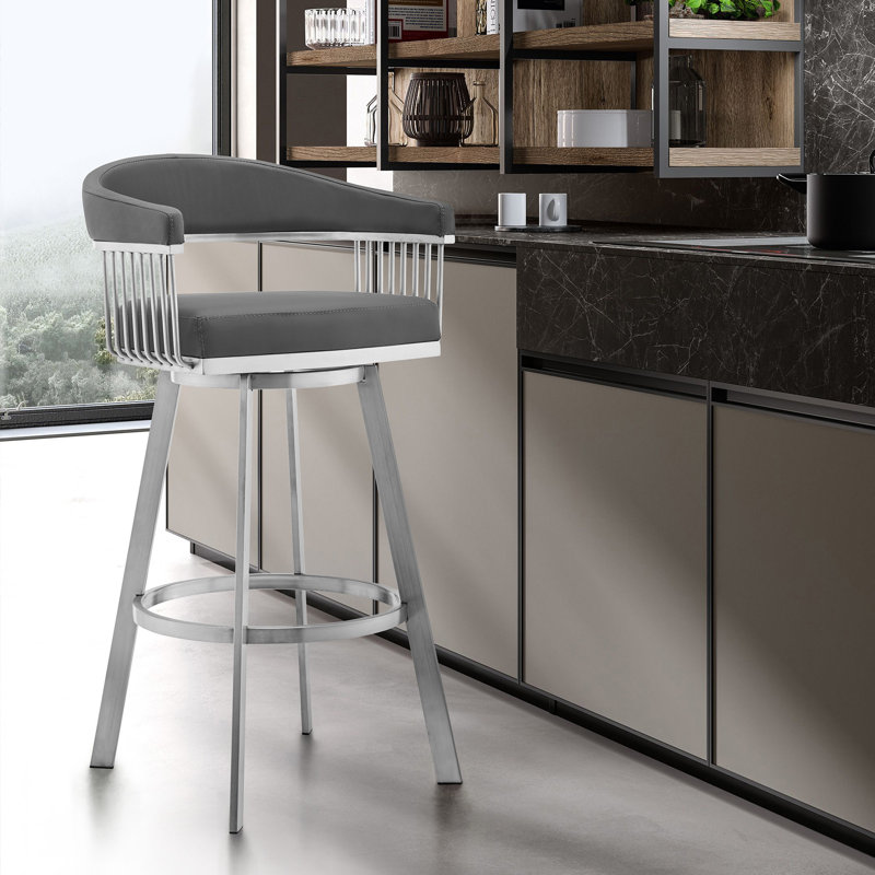 Tabouret de bar pivotant en similicuir Mod, Tabouret de bar (siège d'une hauteur de 29 po)