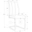2 chaises de cuisine élégantes 2 pièces, siège rembourré blanc, structure en métal, style moderne pour la maison de 2 personnes, support, salle à manger