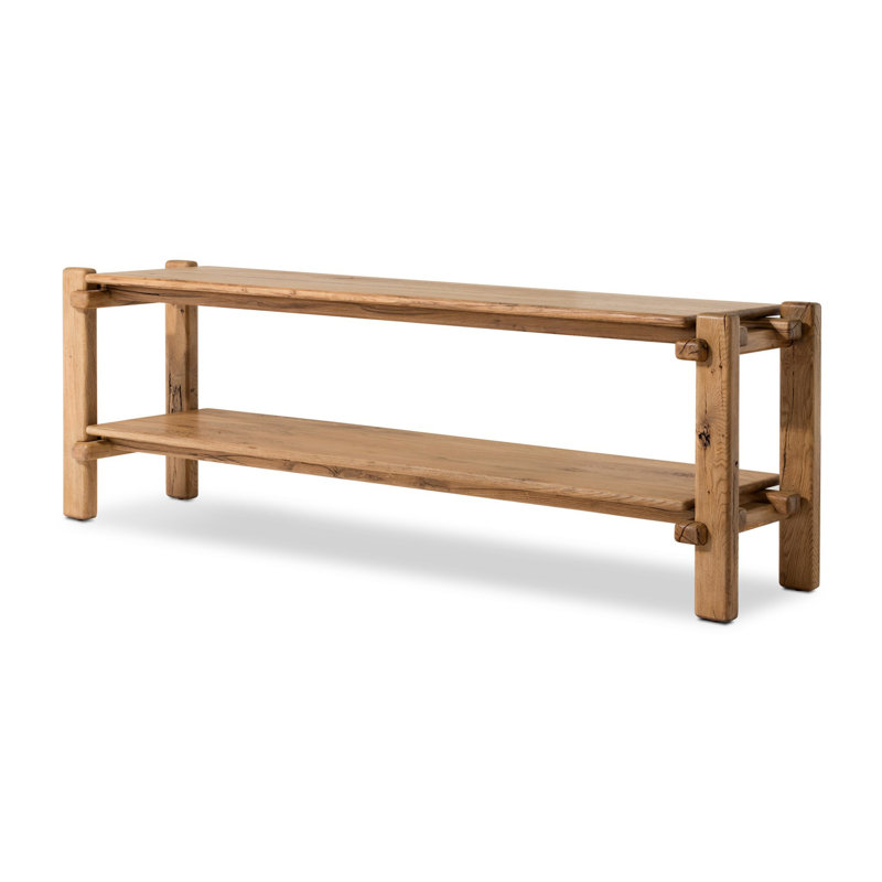 Feride Console Table-Reclaimed French Oak, 29.5" H x 86.75" W x 22.5" D, Natural Reclaimed French Oak