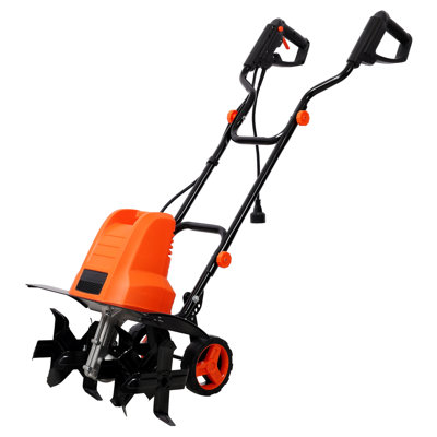 Motoculteur de jardin électrique 13,5 ampères avec une largeur de coupe de 18 pouces et une profondeur de 9 pouces