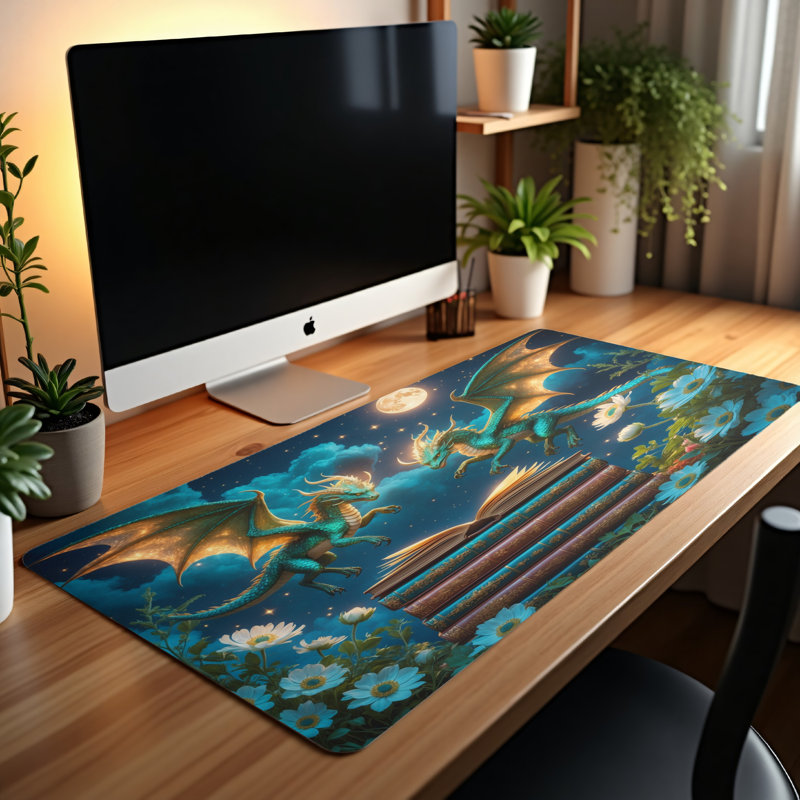 Polyester Desk Pad, 31.5x15.5