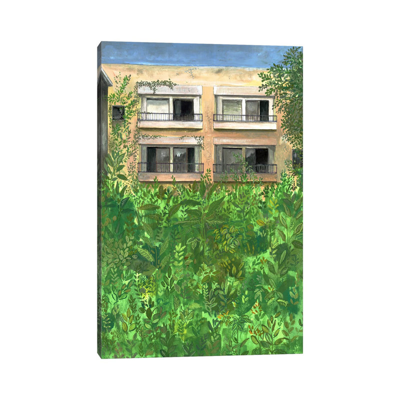 Building by Miri Eshet - Gallery-Wrapped Canvas Giclée on Canvas, Wrapped Canvas, 20.32 cm H x 30.48 cm W
