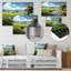«Countryside River Reflections I», reproduction sur métal-1348546390
