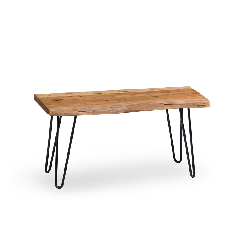 Solid Wood Bench, 45.72cm H x 91.44cm W x 35.56cm D