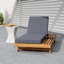Chaise longue avec appui-tête, bois d'acacia (ensemble de 1), 4 po d'épaisseur-1186644568