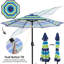 Parasol de marché d'extérieur avec manivelle 108 po Bruton-497803953