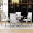 Bowlds Retro 5-piece Dining Set Extendable Round Table and 4 Chairs,Round Table Top with Leaf,dining table set,dining room set-693217198-693217196