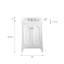 Queen 24" Single Bathroom Vanity Set with Faucet-2099481187-2099481184