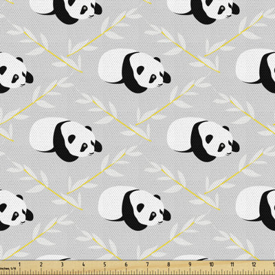 Chickie Cartoon Animal with Leafy Branches Multi-Purpose Fabric