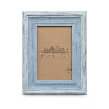 EcoHome 11x14 Picture Frame - Matted to 8x10 Distressed White